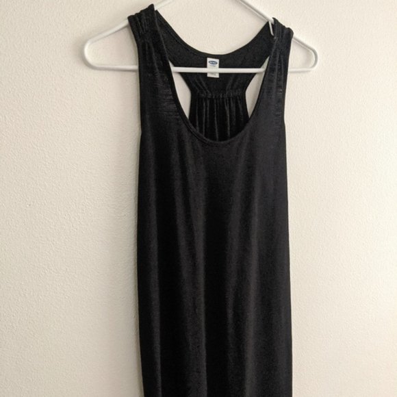 Old Navy Black Racerback Tank Sleeveless Dress Size XS Extra Small - Picture 2 of 5